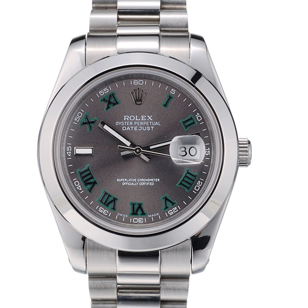 AAA Replica Watches Strap Dial Stainless Grey 41982 Steel Rolex DateJust 0706
